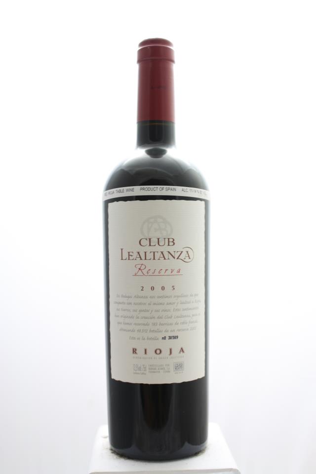 Bodegas Altanza Rioja Tinto Reserva Club Lealtanza 2005