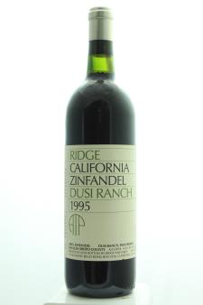 Ridge Vineyards Zinfandel Dusi Ranch ATP 1995