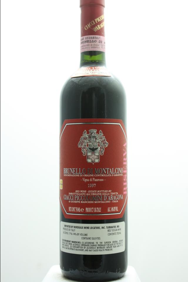 Ciacci Piccolomini d'Aragona Brunello di Montalcino Riserva Pianrosso 1997