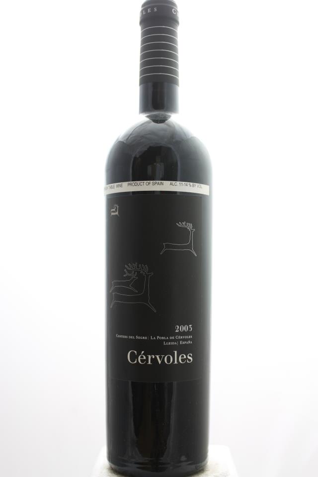 Celler de Cérvoles Costers del Segre Cérvoles 2003