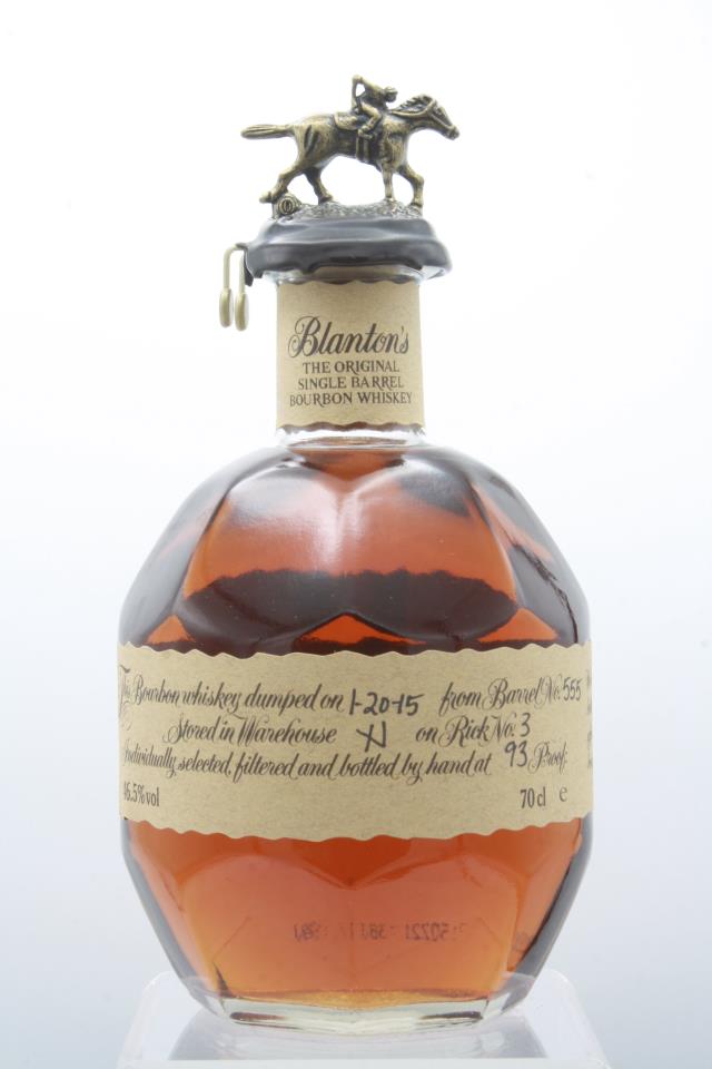 Blanton's Kentucky Straight Bourbon Whisky 1-20-15 NV 