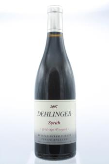 Dehlinger Syrah Goldridge Vineyard 2007