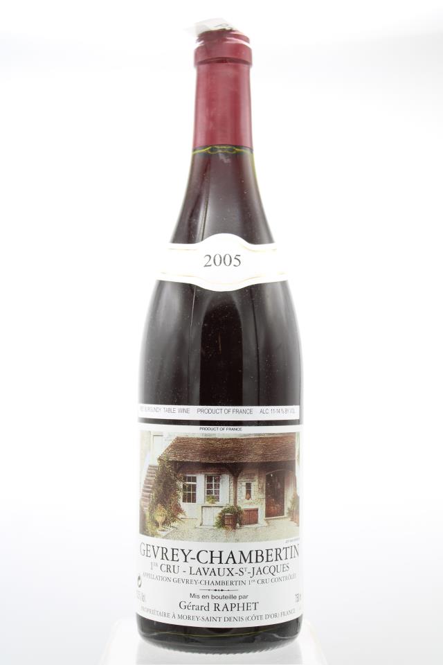 Gerard Raphet Gevrey Chambertin Lavaux St. Jacques 2005