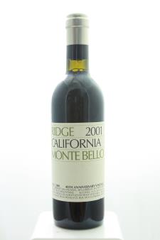 Ridge Vineyards Cabernet Sauvignon Monte Bello 2001
