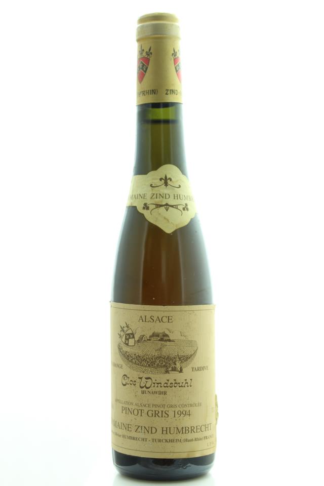 Zind Humbrecht Pinot Gris Clos Windsbuhl Vendange Tardive 1994