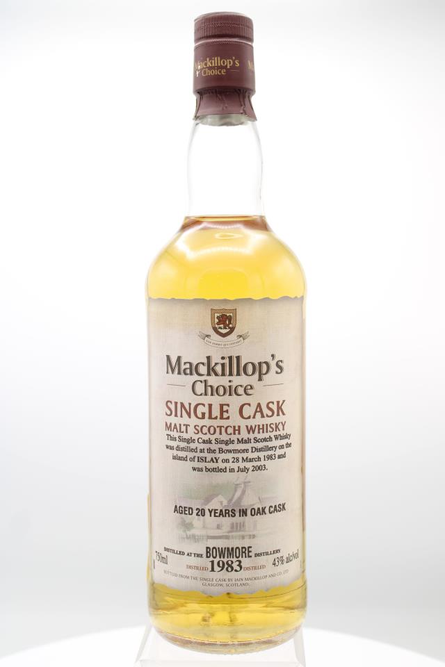 Mackillop's Choice Malt Scotch Whisky Single Cask 20-Years-Old Oak Cask 1983