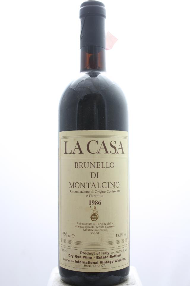 Caparzo Brunello di Montalcino La Casa 1986