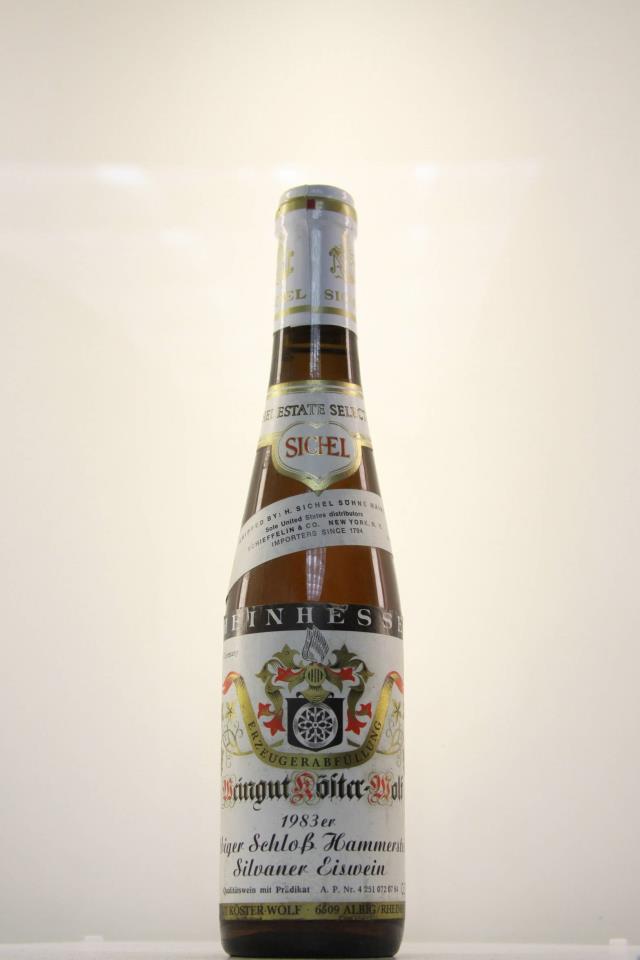 Köster-Wolf Albiger Schloß Hammerstein Silvaner Eiswein 1983