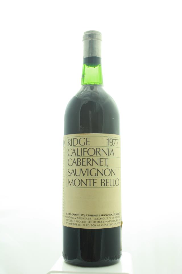 Ridge Vineyards Monte Bello 1977