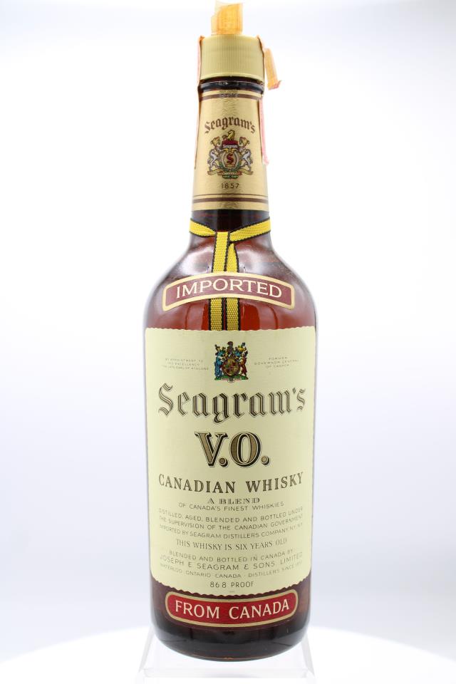 Seagram's Canadian Whisky V.O. 6-Year-Old 1982