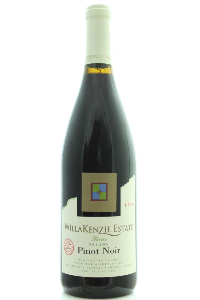 WillaKenzie Estate Pinot Noir Aliette Estate 1999