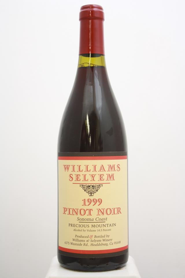 Williams Selyem Pinot Noir Precious Mountain Vineyard 1999