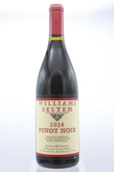 Williams Selyem Pinot Noir Weir Vineyard 2014