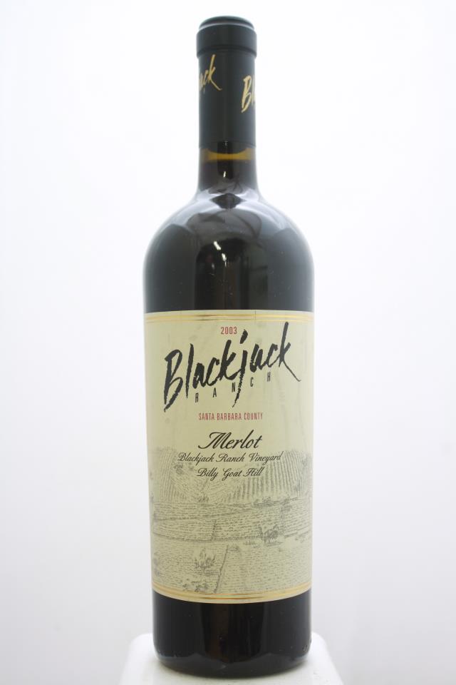 Blackjack Ranch Merlot Blackjack Ranch Vineyard Billy Goat Hill 2003