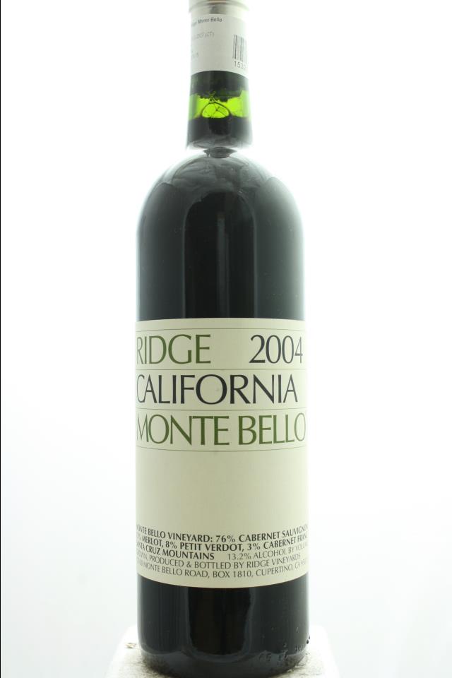 Ridge Vineyards Monte Bello 2004