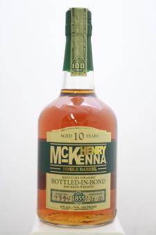 Henry McKenna Single Barrel Kentucky Straight Bottled-In-Bond Bourbon Whiskey 10-Year-Old NV