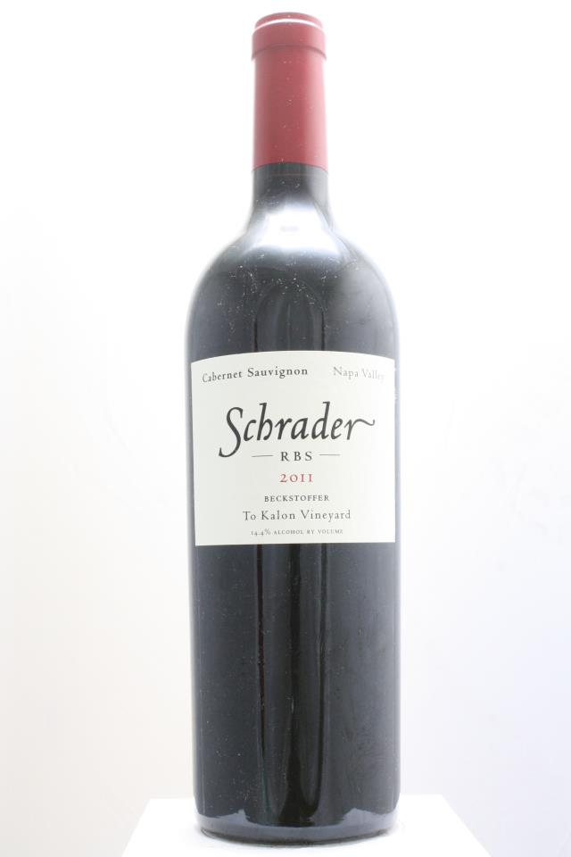 Schrader Cabernet Sauvignon RBS Beckstoffer To Kalon Vineyard 2011