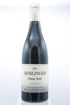 Dehlinger Pinot Noir Estate Goldridge Vineyard 2015