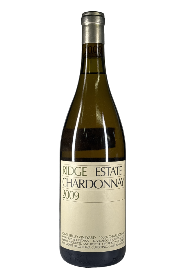 Shale Ridge Winery Ridge Vineyards Chardonnay Monte Bello Vineyard 2009 — Lot 1849 ...