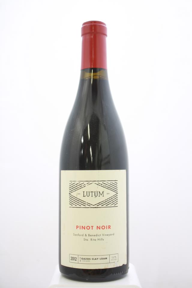 Lutum Pinot Noir Sanford & Benedict Vineyard 2012