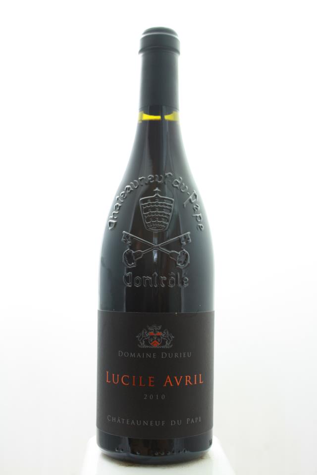 Durieu Châteauneuf-du-Pape Lucile Avril 2010
