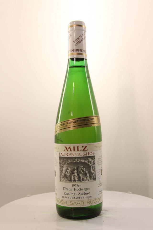 Milz Laurentiushof Dhron Hofberger Riesling Auslese 1979