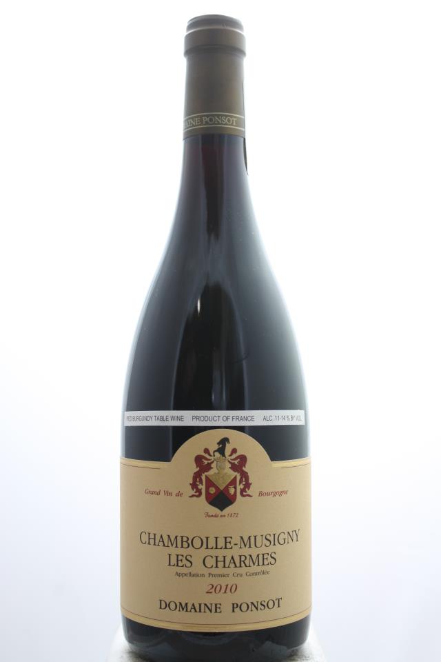 Domaine Ponsot Chambolle-Musigny Les Charmes 2010