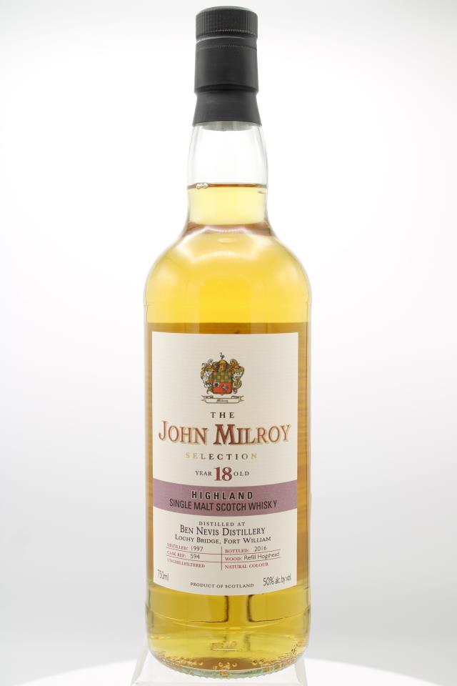 The John Milroy Selection Single Malt Scotch Whisky 18-Years-Old 1997