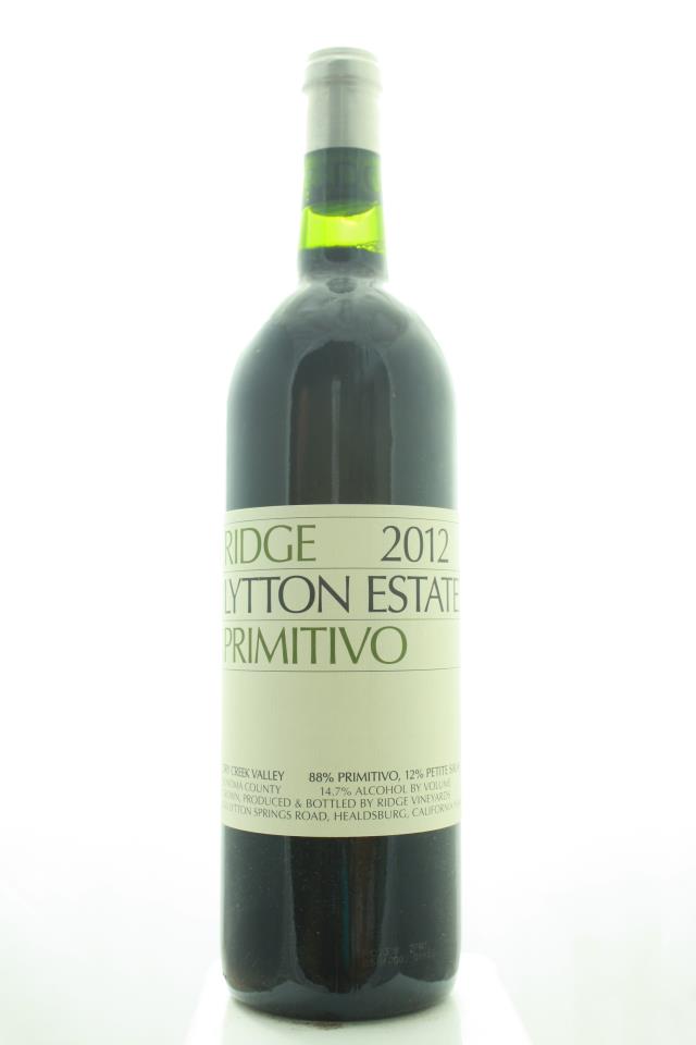 Ridge Vineyards Proprietary Red Primitivo Lytton Estate ATP 2012