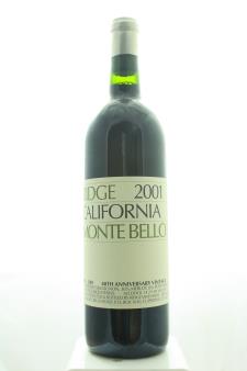 Ridge Vineyards Proprietary Red Monte Bello 40th Anniversary Vintage 2001