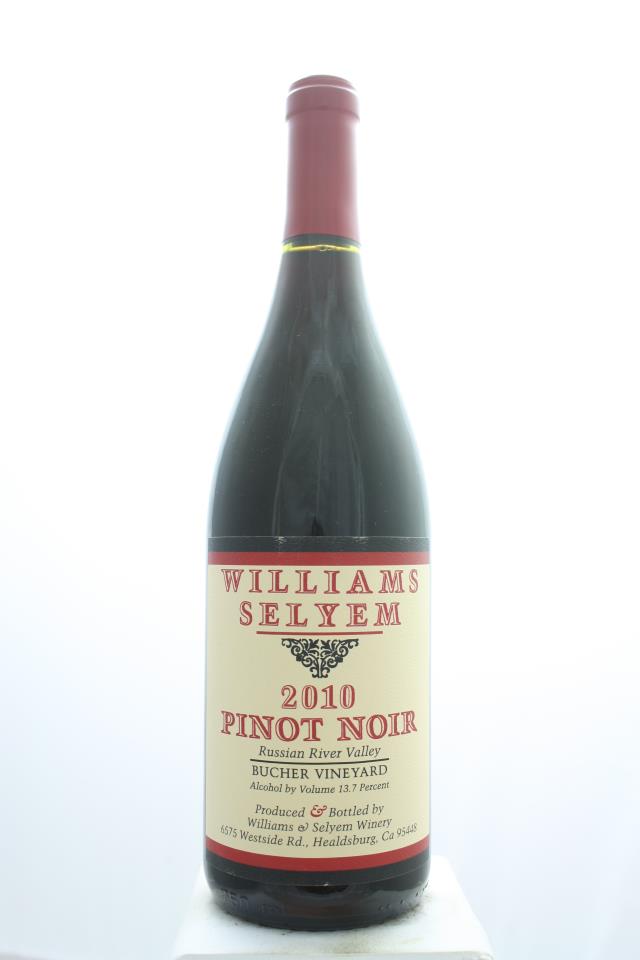 Williams Selyem Pinot Noir Bucher Vineyard 2010