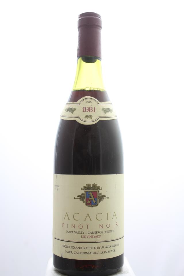 Acacia Pinot Noir Lee Vineyard 1981
