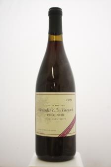 Alexander Valley Vineyards Pinot Noir Wetzel Family Estate 1999