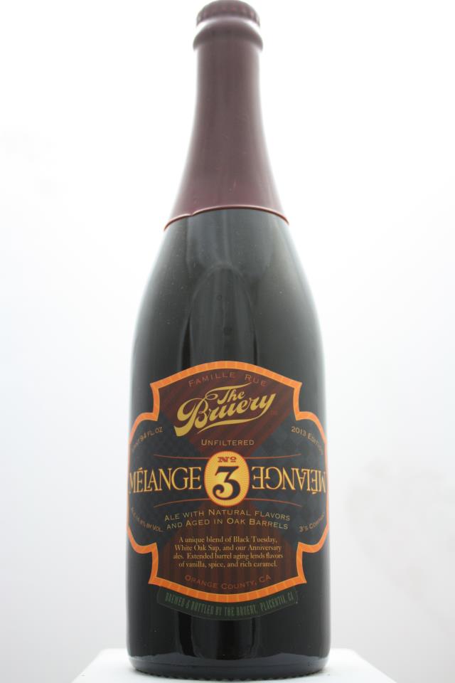 The Bruery Mélange No. 3 Barrel-Aged Blended Ale with Natural Flavors and Aged in Oak Barrels 3's Company 2013