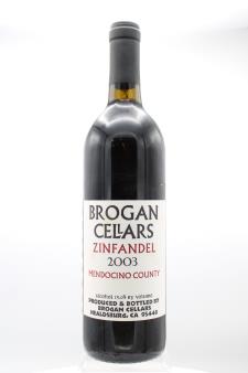 Brogan Cellars Zinfandel Centanni Vineyard 2003