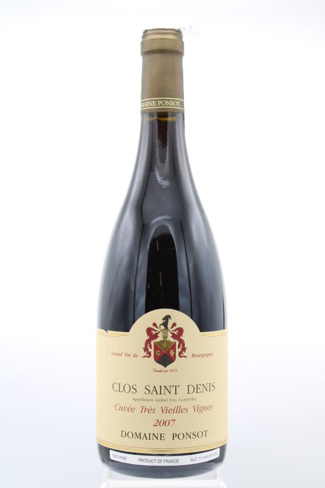 Domaine Ponsot Clos Saint-Denis Cuvée Très Vieilles Vignes 2007