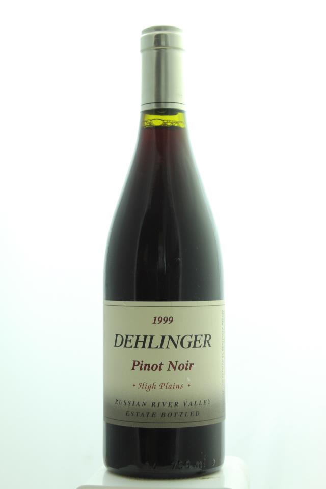 Dehlinger Pinot Noir Estate High Plains Vineyard 1999