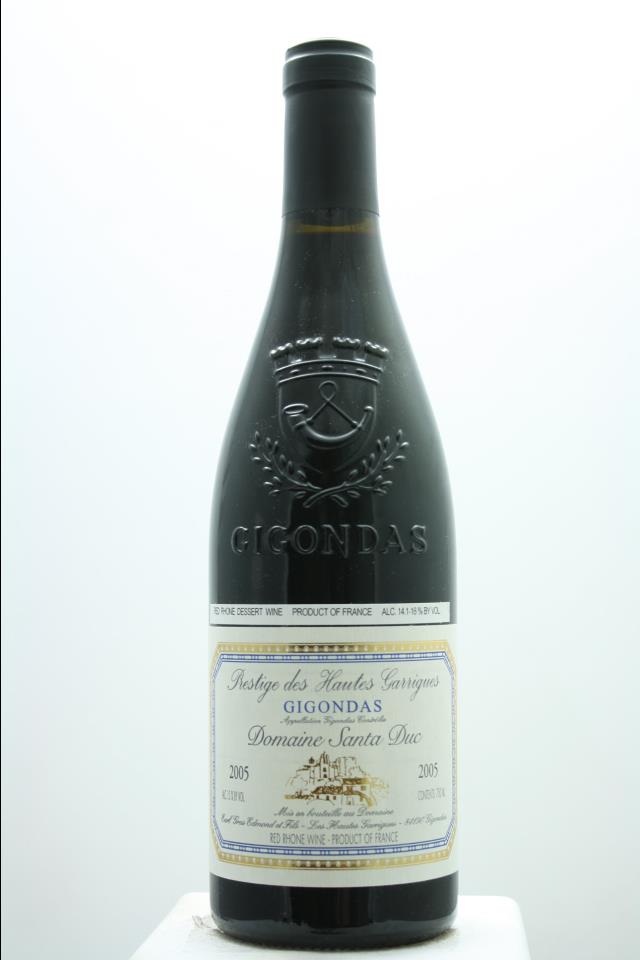 Domaine Santa Duc Gigondas Prestige des Hautes Garrigues 2005