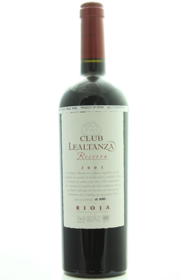Bodegas Altanza Club Lealtanza Reserva 2005