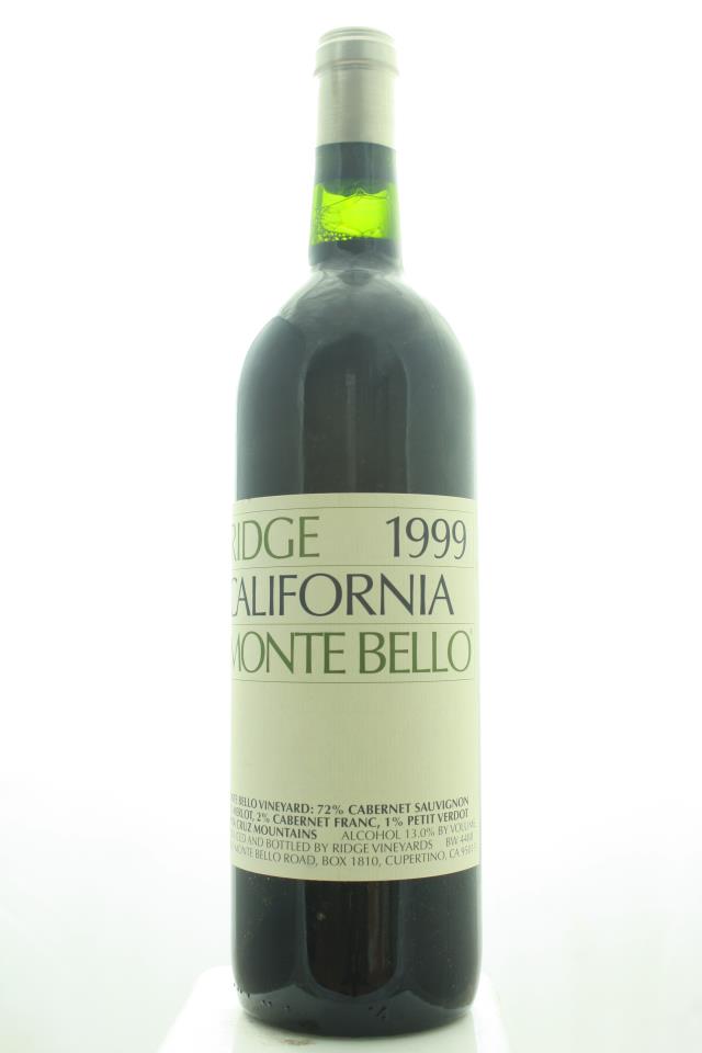Ridge Vineyards Monte Bello 1999
