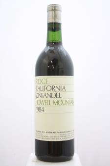 Ridge Vineyards Zinfandel  1984