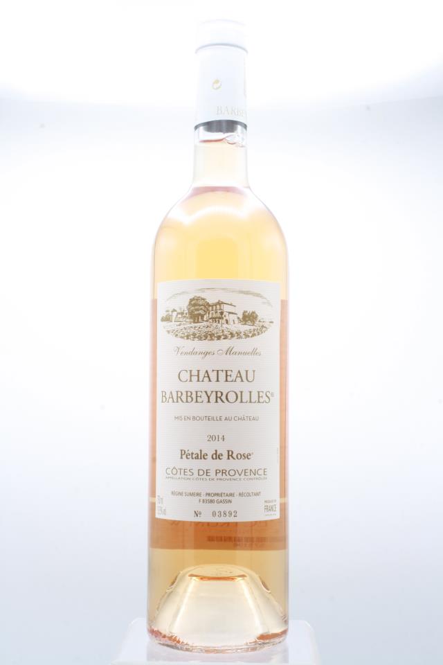 Chateau Barbeyrolles Petale de Rose Vendages Manuelles 2014