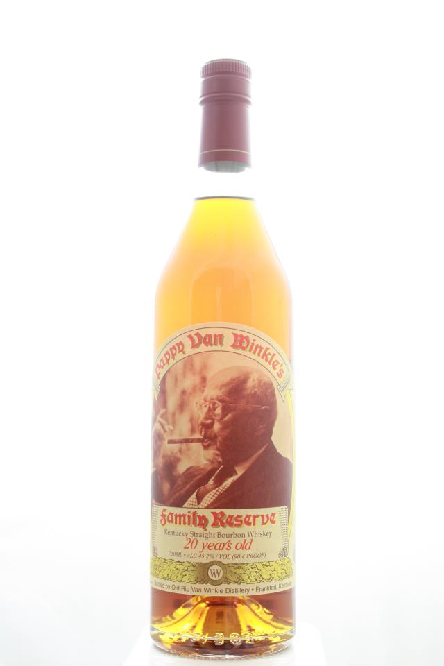 Old Rip Van Winkle Pappy Van Winkle's Kentucky Straight Bourbon Whiskey Family Reserve Limited Edition 20-Year-Old NV