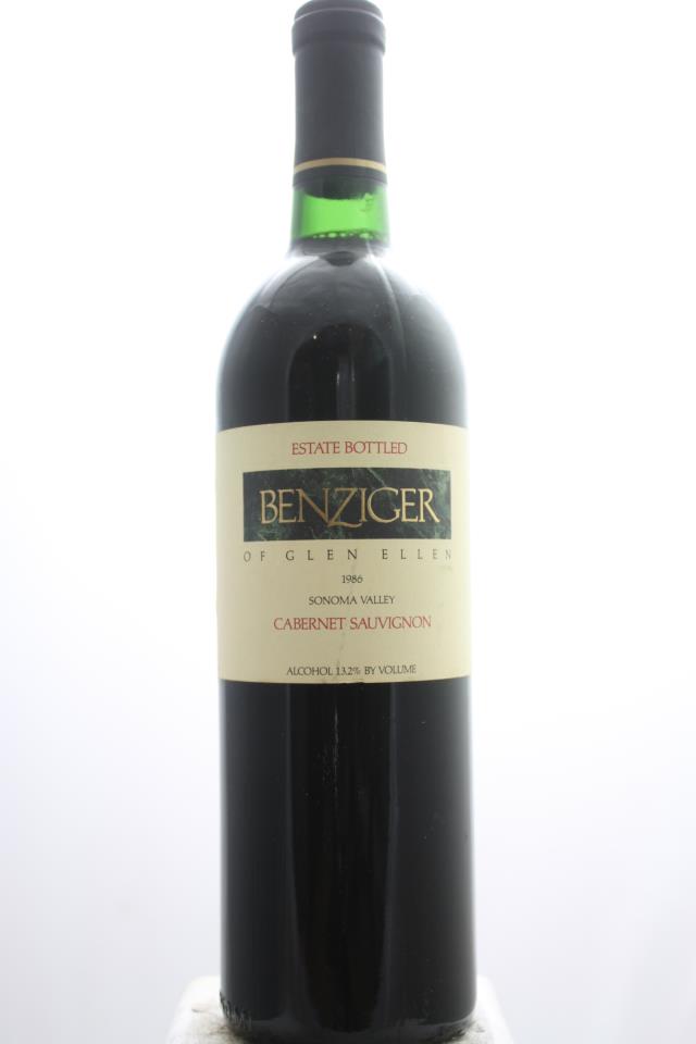 Benziger Cabernet Sauvignon Estate 1986