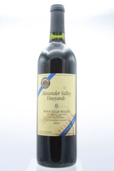 Alexander Valley Vineyards Wine Club Blend Reserve Wetzel Family Estate 2003
