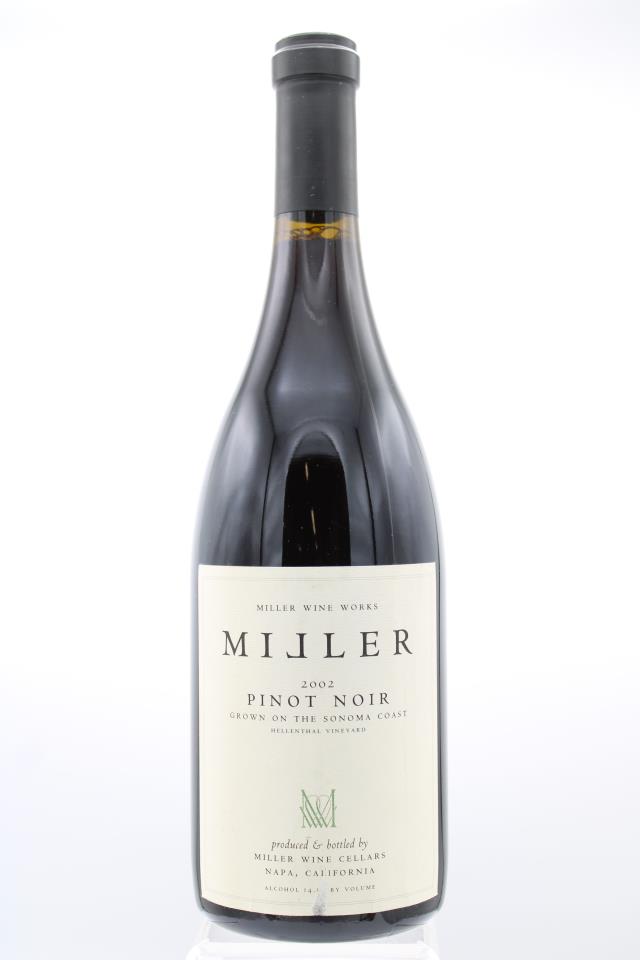 Miller Wine Works Pinot Noir Hellenthal Vineyard 2002