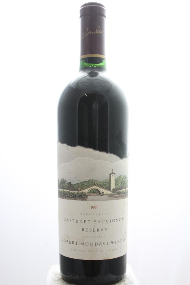 Robert Mondavi Cabernet Sauvignon Reserve Unfiltered 1991