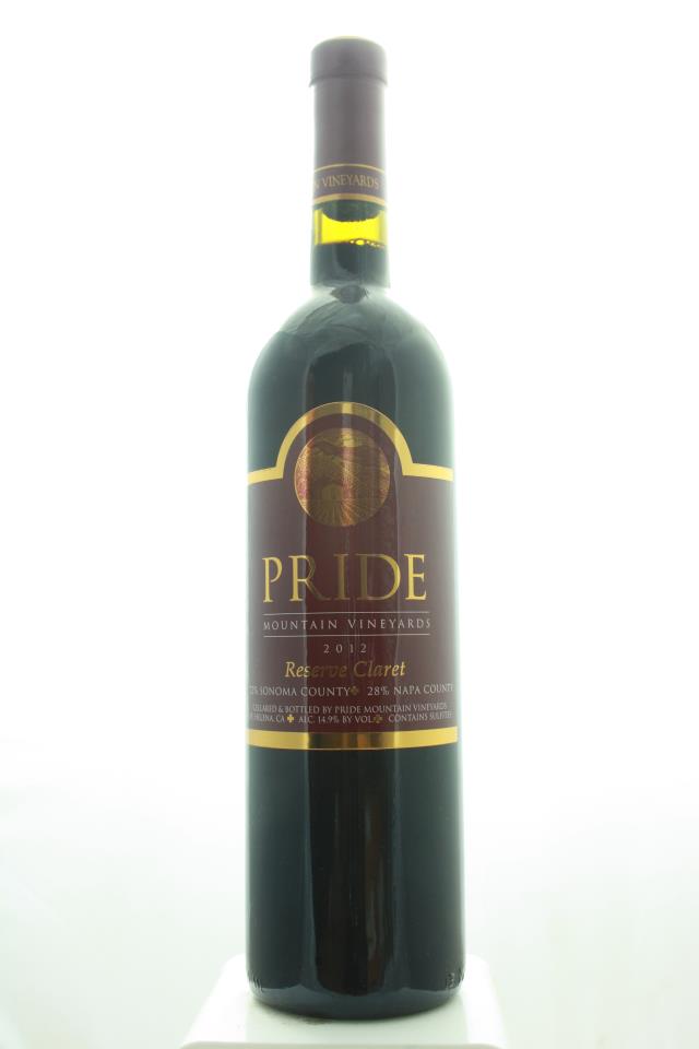 Pride Mountain Vineyards Proprietary Red Claret Reserve Sonoma County / Napa County 2012