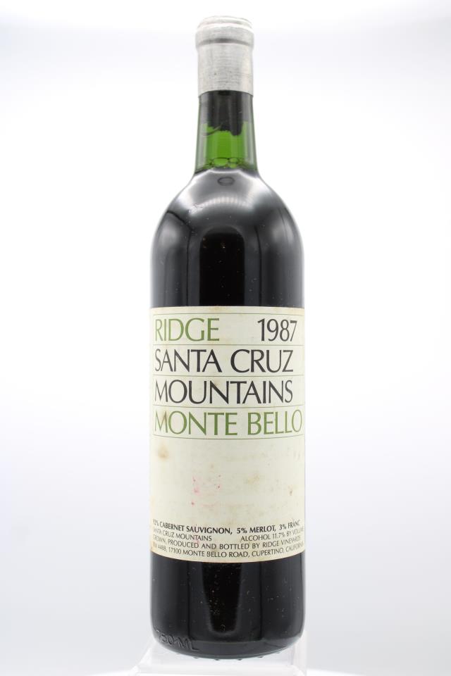 Ridge Vineyards Monte Bello 1987