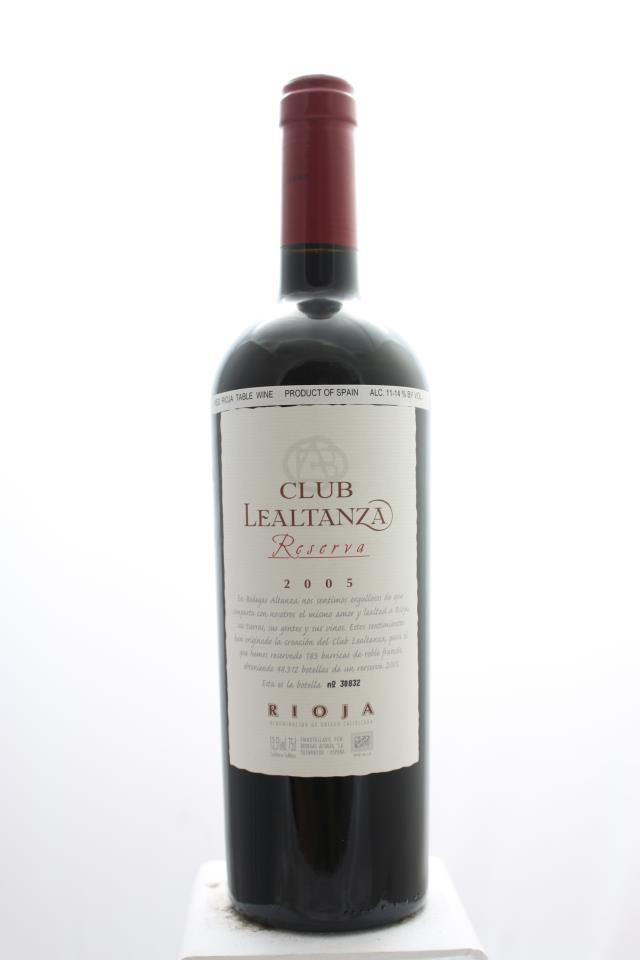 Bodegas Altanza Rioja Tinto Reserva Club Lealtanza 2005